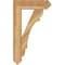 Ekena Millwork Olympic Arts & Crafts Rough Sawn Bracket, Western Red Cedar, 4"W x 18"D x 30"H BKT04X18X30OLY03RWR - alternate 2